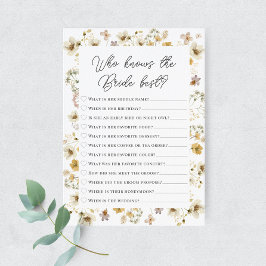 花嫁カードを知る水彩野草 招待状