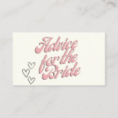 花嫁カードアドバイス アドバイスカード (裏面)