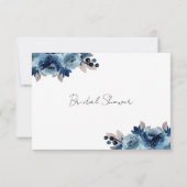 花嫁カード用ダスティブルーアドバイス 出欠カード (裏面)