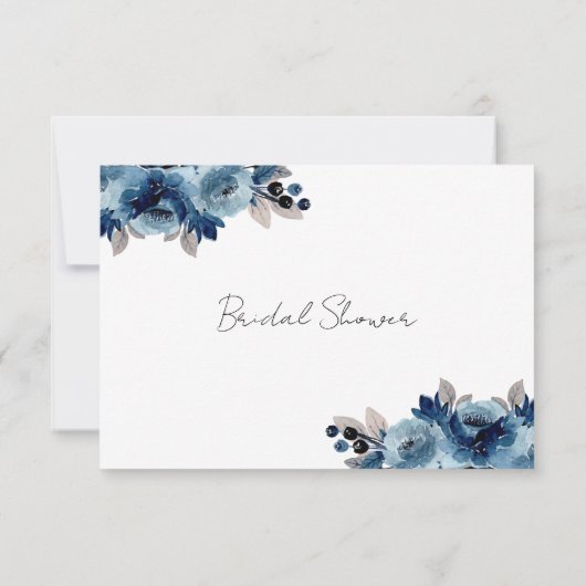 花嫁カード用ダスティブルーアドバイス 出欠カード (裏面)