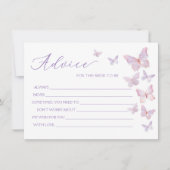 花嫁カード用バタフライアドバイス 招待状 (正面)