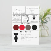 花嫁カード 招待状 (スタンド正面)