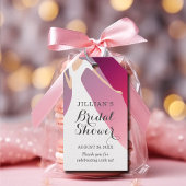 花嫁ガウンブライダルシャワーブラックさくらんぼサンキュー ギフトタグ