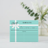 花嫁キッチンパーソナルシャワーパーティーレシピ ポストカード (スタンド正面)