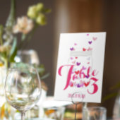 花嫁キャンディハート愛は空気の中にあるハートパーティー テーブルナンバー