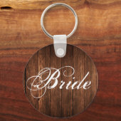 花嫁キーチェーンジオメトリックガーデンバーンウッドカントリー キーホルダー (正面)