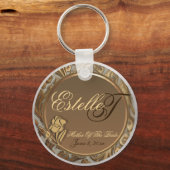 花嫁キープチェーンのカスタマイズ可能な母親 キーホルダー (正面)