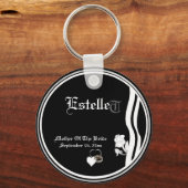 花嫁キープチェーンのカスタマイズ可能な母親 キーホルダー (正面)