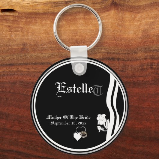 花嫁キープチェーンのカスタマイズ可能な母親 キーホルダー (正面)