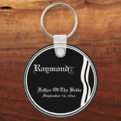 花嫁キープチェーンのカスタマイズ可能な父親 キーホルダー (正面)