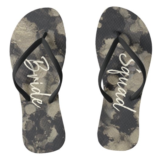 花嫁ギフトサンダルシェード・オブ・ゴールズ&ブラック ビーチサンダル (ソール)