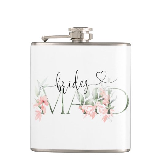 花嫁ギフトフラスコフローラ結婚式パーティギフト フラスク (正面)