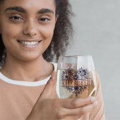 花嫁ギフトモダンモノグラエレガントム ステムなしワイングラス