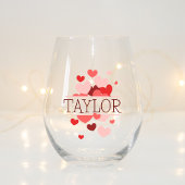 花嫁ギフトモダンモノグラエレガントム ステムなしワイングラス