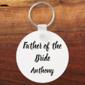 花嫁ギフト名前をカスタムするギフト結婚の父 キーホルダー (正面)