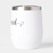 花嫁ギフト名黒書道ハート (背面)