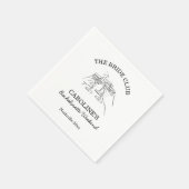 花嫁クラブのブライズウィークエンドパーティーのお土産用カクテルナプキン スタンダードカクテルナプキン (角)