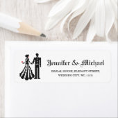 花嫁クロスエレガントステッチデザイン ラベル (インサイチュ)