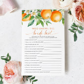 花嫁ゲームを知っているオレンジ最高ののフローラ