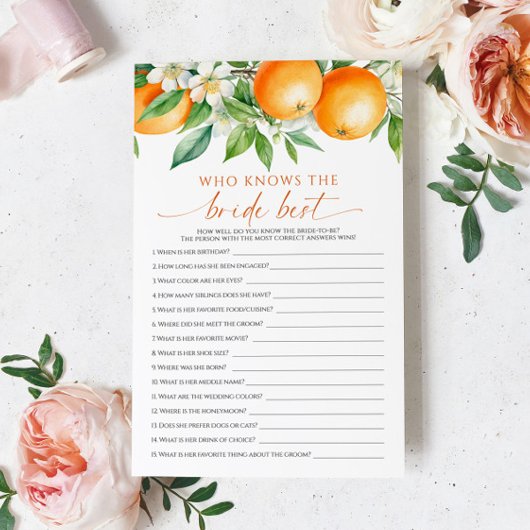 花嫁ゲームを知っているオレンジ最高ののフローラ