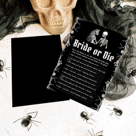 花嫁ゲームを知っているゴシック最高ののハロウィン 招待状