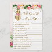 花嫁ゲームを知っているパイナップル最高のフローラ (正面/裏面)