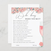 花嫁ゲームを知っているピンク最高ののフローラ (正面/裏面)