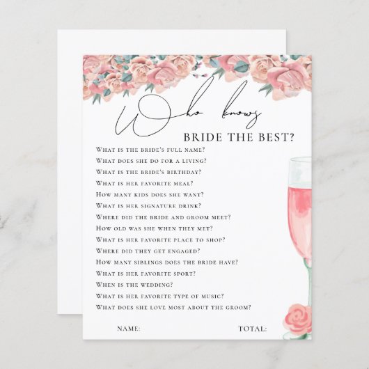 花嫁ゲームを知っているピンク最高ののフローラ (正面/裏面)