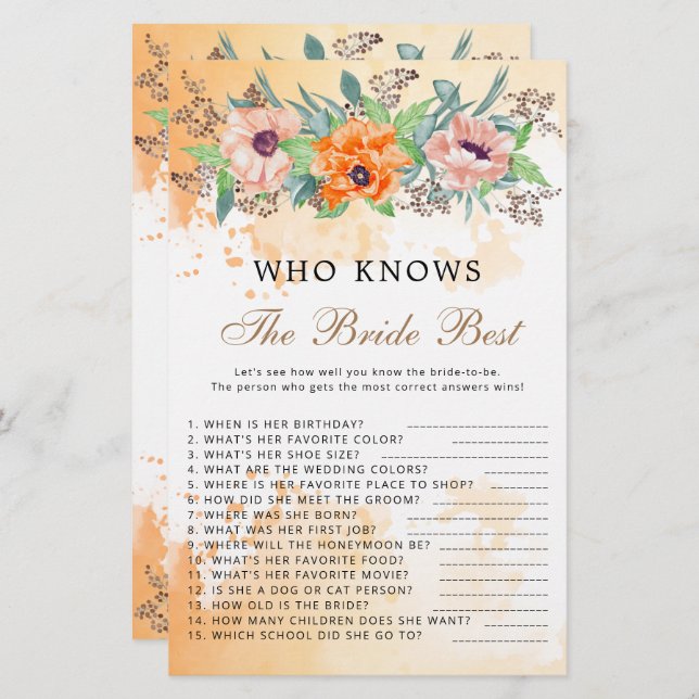 花嫁ゲームを知っているポピー最高のス (正面/裏面)