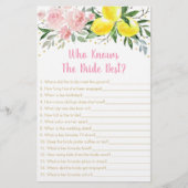 花嫁ゲームを知っているレモンピンク最高ののフローラ (正面)