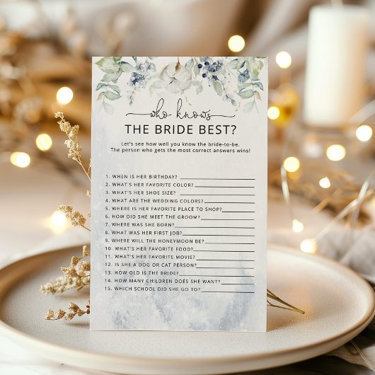 花嫁ゲームを知っている最高の冬