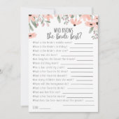 花嫁ゲームを知っている植物性の最高の水色 案内状 (正面)