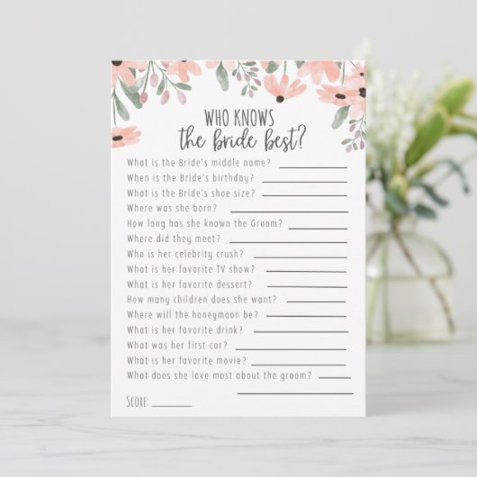 花嫁ゲームを知っている植物性の最高の水色 案内状 (スタンド正面)