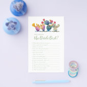 花嫁ゲームを知っている水色のサボテン最高の チラシ (シングル)