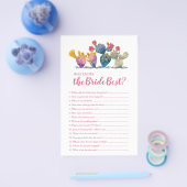 花嫁ゲームを知っている水色のサボテン最高の チラシ (シングル)