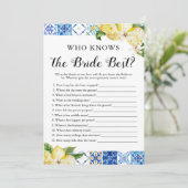 花嫁ゲームを知っている青いタイル最高ののレモン 招待状 (スタンド正面)