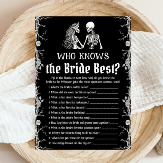 花嫁ゲームを知るハロウィン最高のスケルトン 招待状