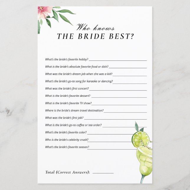 花嫁ゲームを知るマルガリータ・メキシ最高のコン (正面)