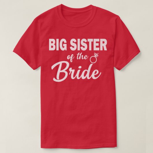 花嫁コーディネート結婚披露宴の姉 Tシャツ (デザイン正面)
