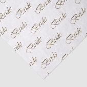 花嫁ゴールドスクリプトカリグラフィーパターンエレガントチック 薄葉紙 (詳細)