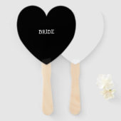 花嫁サイン，ブライダルシャワー ハンドファン (正面&裏面)