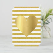 花嫁サマーロビンホワイト金ゴールドソアイリーローンパーティー 招待状 (スタンド正面)