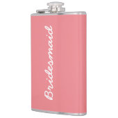花嫁サーモンピンク結婚のブライダルギフトの好意 フラスク (左)