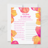 花嫁シャワーのゲームを知っている人 (正面)