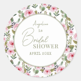 花嫁シャワーのシールをありがとう。 ラウンドシール