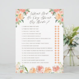 花嫁シャワーゲームについて彼は何と言った 招待状