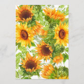 花嫁シャワーゲーム用ひまわりアドバイス アドバイスカード (裏面)