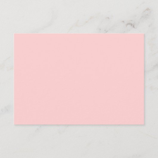 花嫁シャワーゲーム用ピンクモノグラムアドバイス アドバイスカード (裏面)