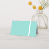 花嫁シャワーブライダルティール(緑がかった色)ブルーティーパーティー プレイスカード (裏面)