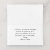 花嫁シャワーブライダルティール(緑がかった色)ブルーティーパーティー プレイスカード (内部開封)